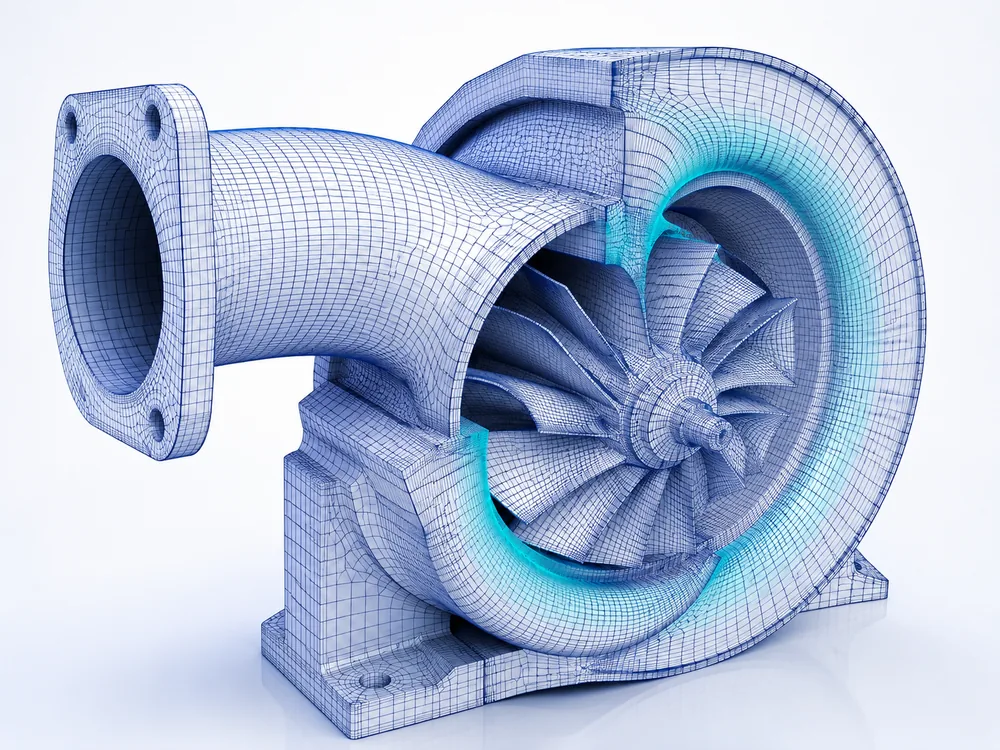 Analysis-ready finite-element mesh on an engineering part